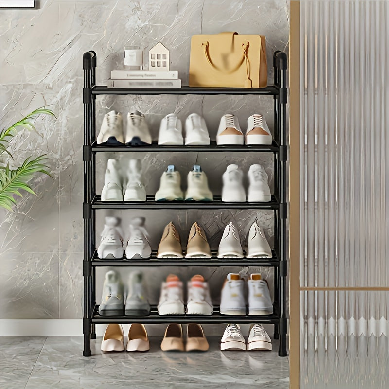 Metal Shoe Rack 4/5 Tiers Stackable Detachable Large Capacity Organizer