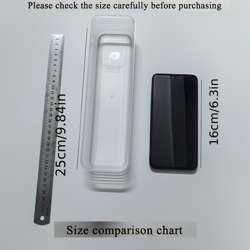 2pcs Clear Plastic Vegetable Storage Containers Sealed Refrigerator Organizer