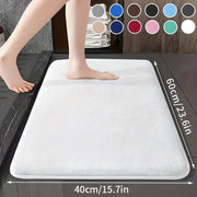 Thick Plush 25D Sponge Bath Mat Non-Slip Absorbent for Shower Kitchen Bedroom