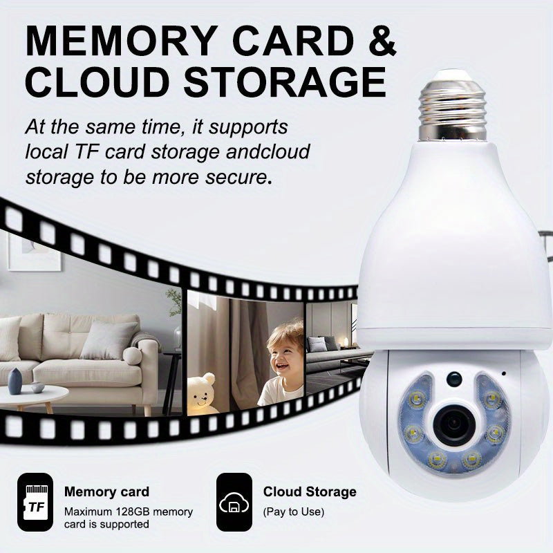 Smart Home Security Camera 2MP WiFi PTZ Outdoor Indoor Motion Tracking Two-Way Audio