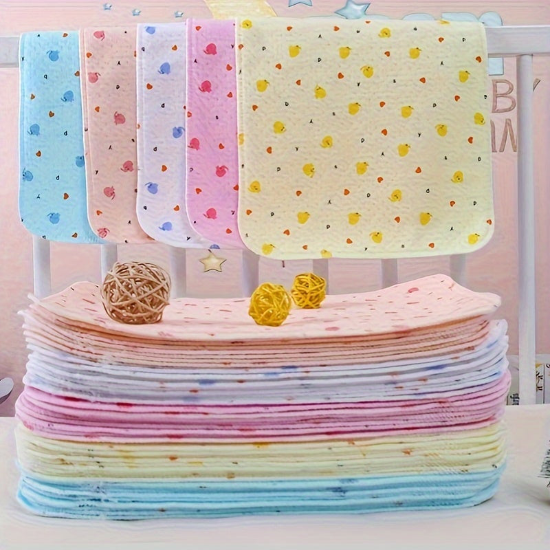 Washable Waterproof Cotton Diaper Changing Pad 35x45cm Leak-Proof Breathable for Babies