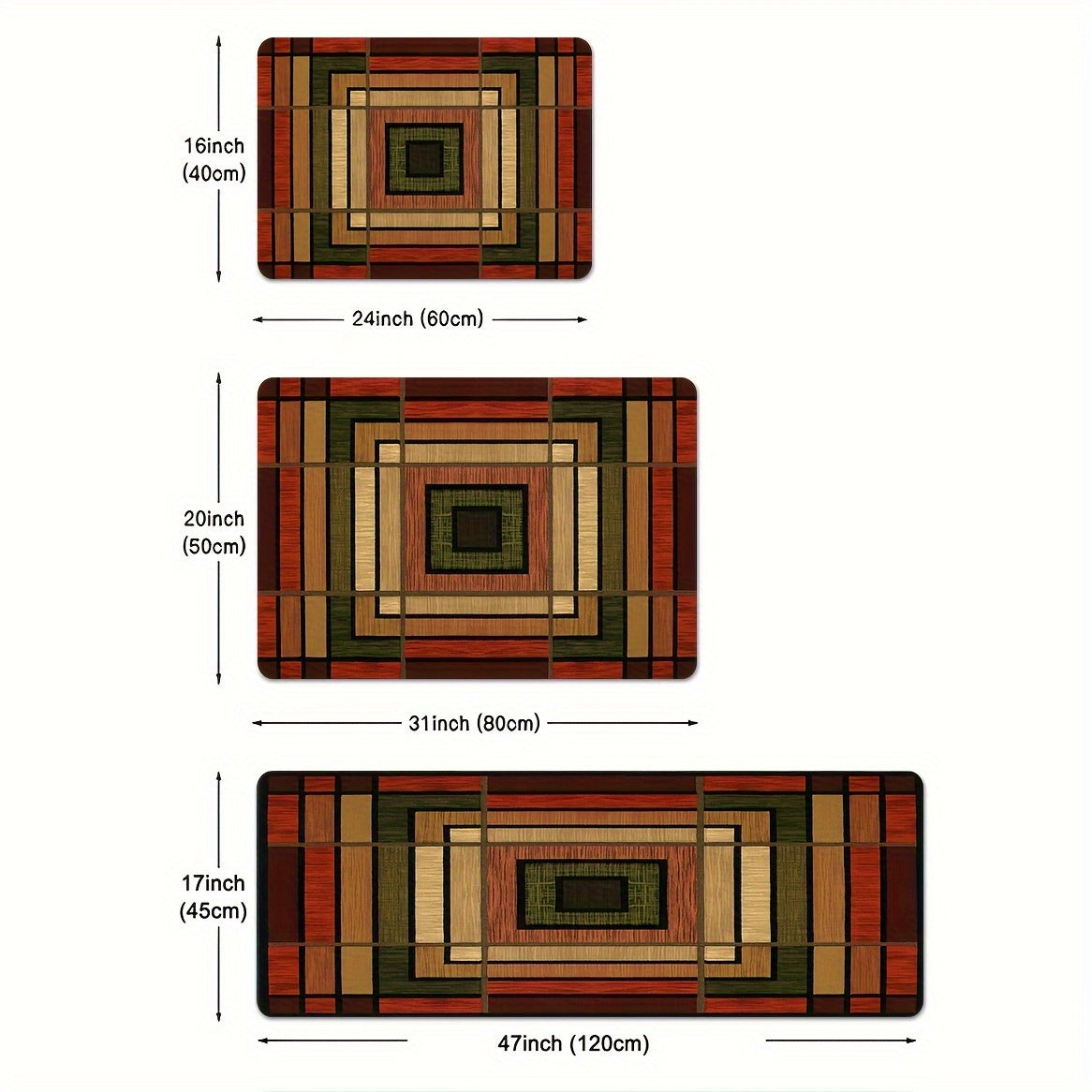 Alfombra de cocina antidesgaste vintage, tapete absorbente para lavandería y pasillo