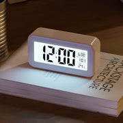 Digital Alarm Clock with Backlit LCD Silent Design Date and Temperature Function