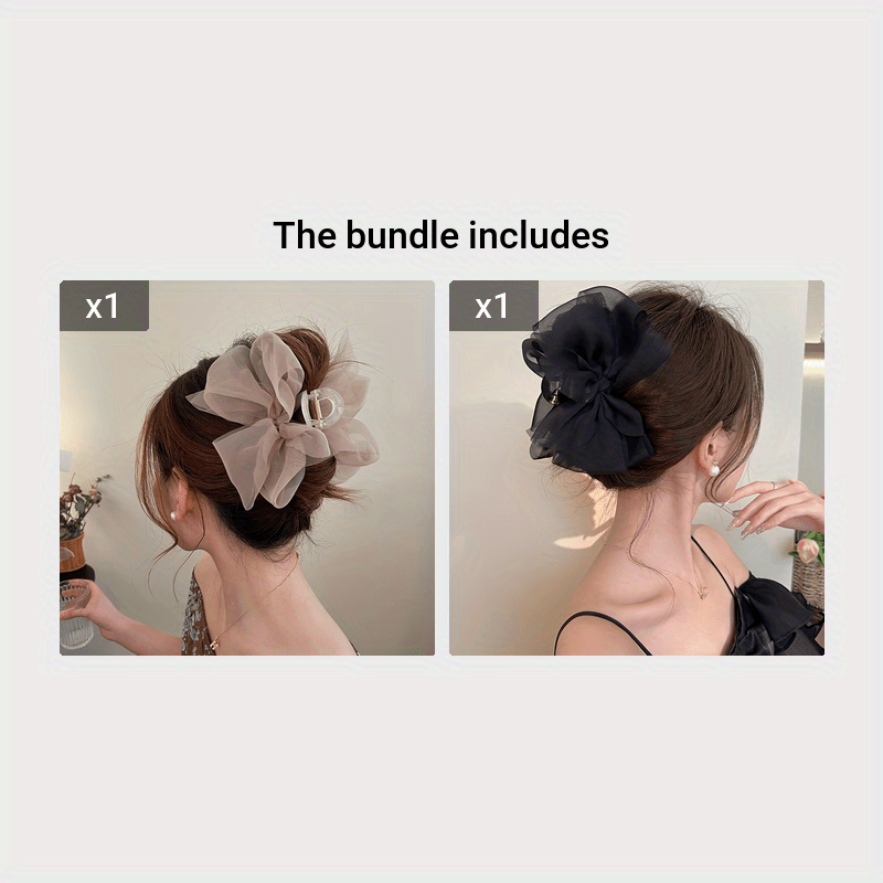 Большая бежевый тюлевой зажим для волос с дизайном феи молочного кофе для женщин и девочек