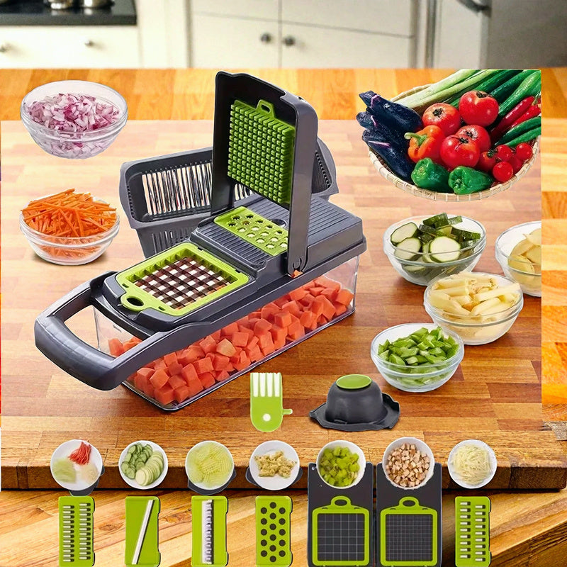 15-in-1 Food Processor Attachment for Vegetables Shredding Slicing Grating
