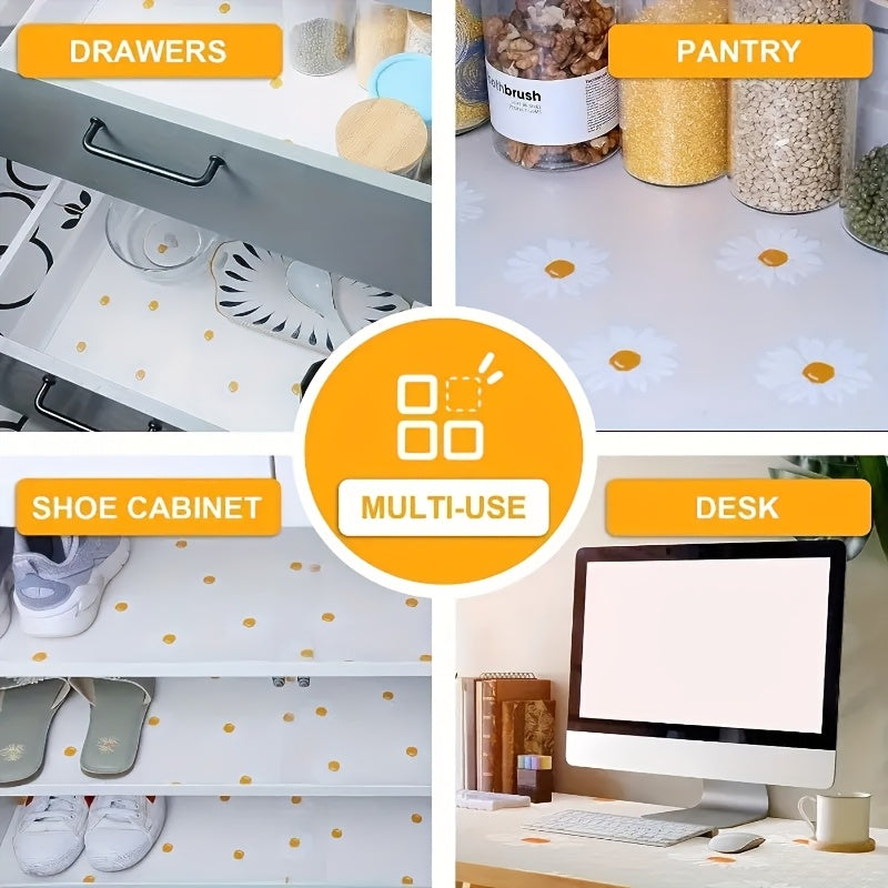 Non-Slip Refrigerator Shelf Liner 79 Inch Waterproof Washable Glass Shelf Mat