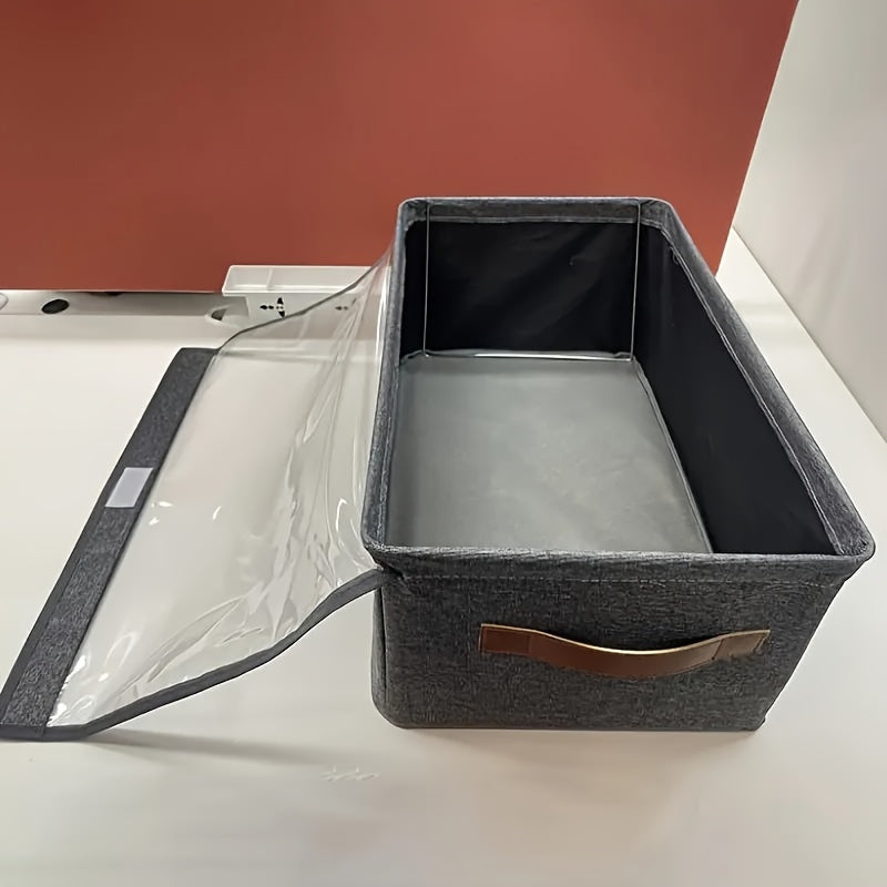 Caja de almacenamiento para ropa de poliéster duradero con estructura de acero para armarios y dormitorios universitarios