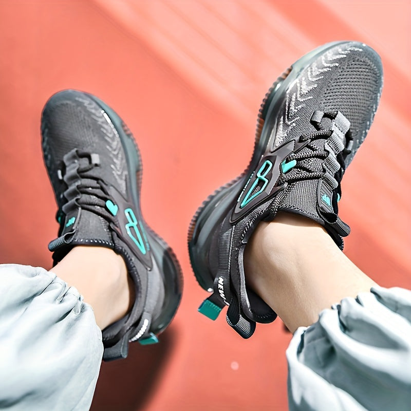 Men's Breathable Fabric Running Sneakers for Jogging and Casual Wear