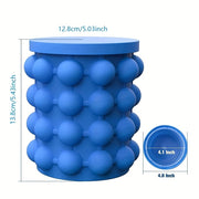 Yozgi ichimliklar uchun joyni tejovchi muz kubi tayyorlagich va sovutgich