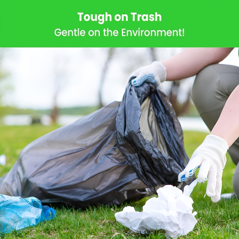 Ko'p maqsadli bir martalik axlat qoplari, uy va tijorat uchun, qora plastik axlat qoplari, 500/200 to'plam, 59.99 sm x 49.99 sm, yashash xonasi, yotoqxona, ochiq joy, hojatxona, oshxona uchun mukammal - $49.99