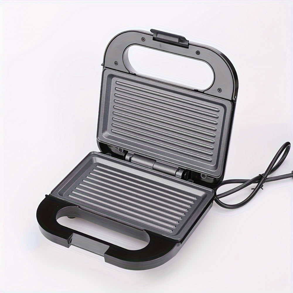 Double-Sided 750W Sandwich Maker with Non-Stick Coating for Toast Waffles Veggies