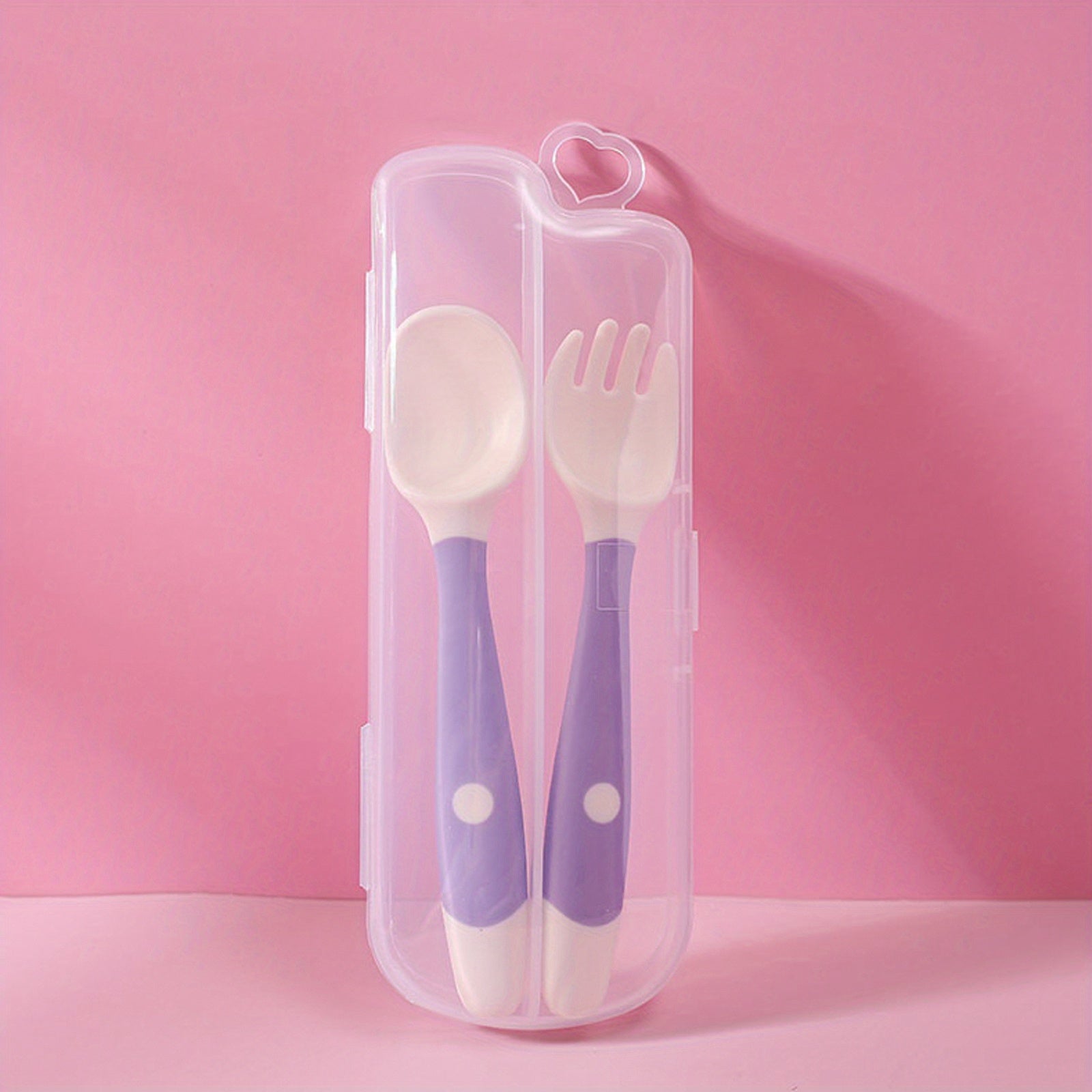 Children's Feeding Set BPA-Free Spoon and Fork with Travel Case for Kids