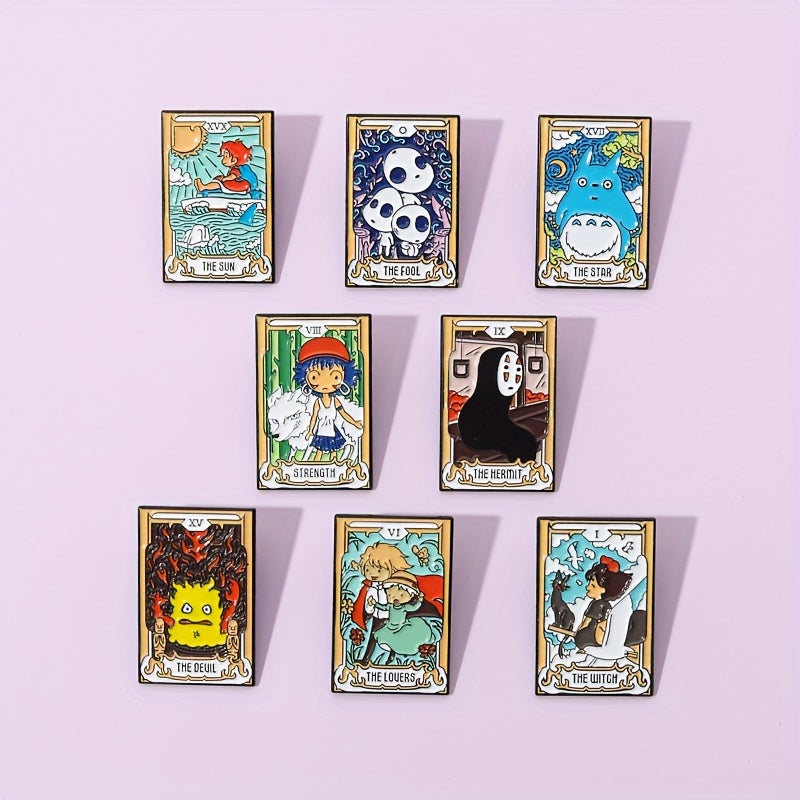 Movie-Themed Brooches Set of 8 or 14 Cartoon Character Decorations for Backpacks Clothing