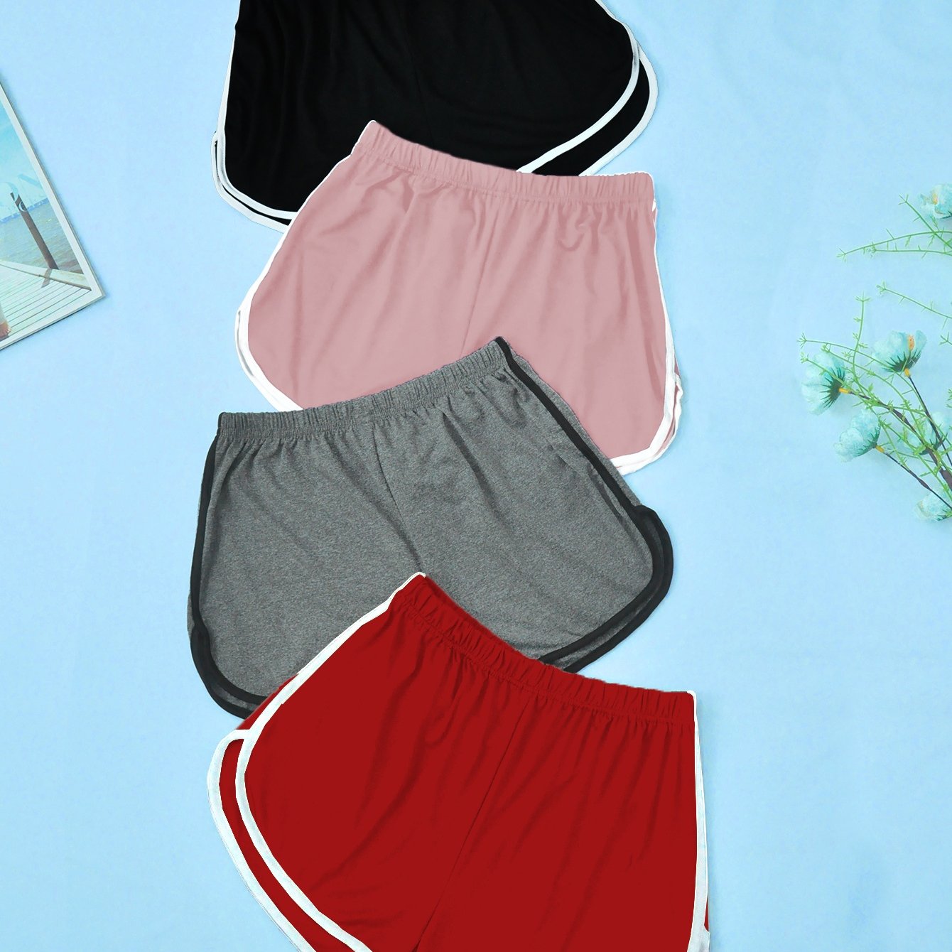 Women's Pajama Pants Set, Casual Slim Fit Shorts, Large Size Nightwear