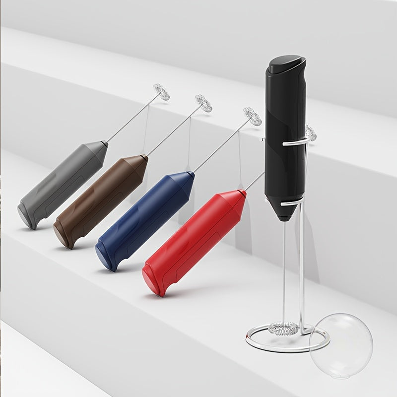 Elektr sut ko'pirtgichi, zanglamas po'latdan yasalgan ushlagich, qaymoq ko'pirtgichi, qo'l bilan ishlatiladigan ko'pik tayyorlagich va aralashtirgich, 9.60 dyuym x 1.37 dyuym