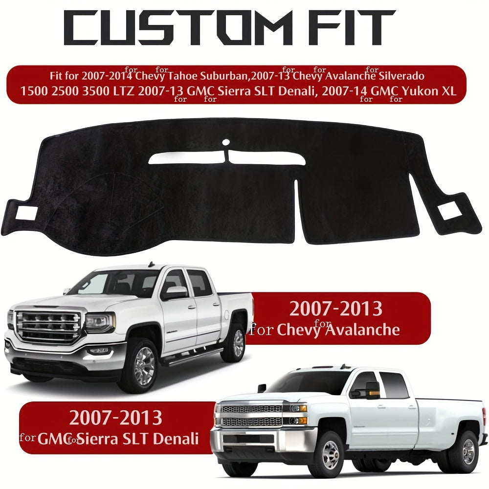Dashboard Cover Mat for Chevy Tahoe Suburban Avalanche Silverado 1500 2500 3500