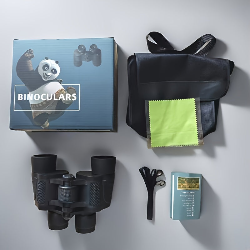 10X50 Binoklyorlar kattalar uchun, kompakt, uzoq masofali qushlarni kuzatish, sport, sayohat, ov, kontsertlar, qora