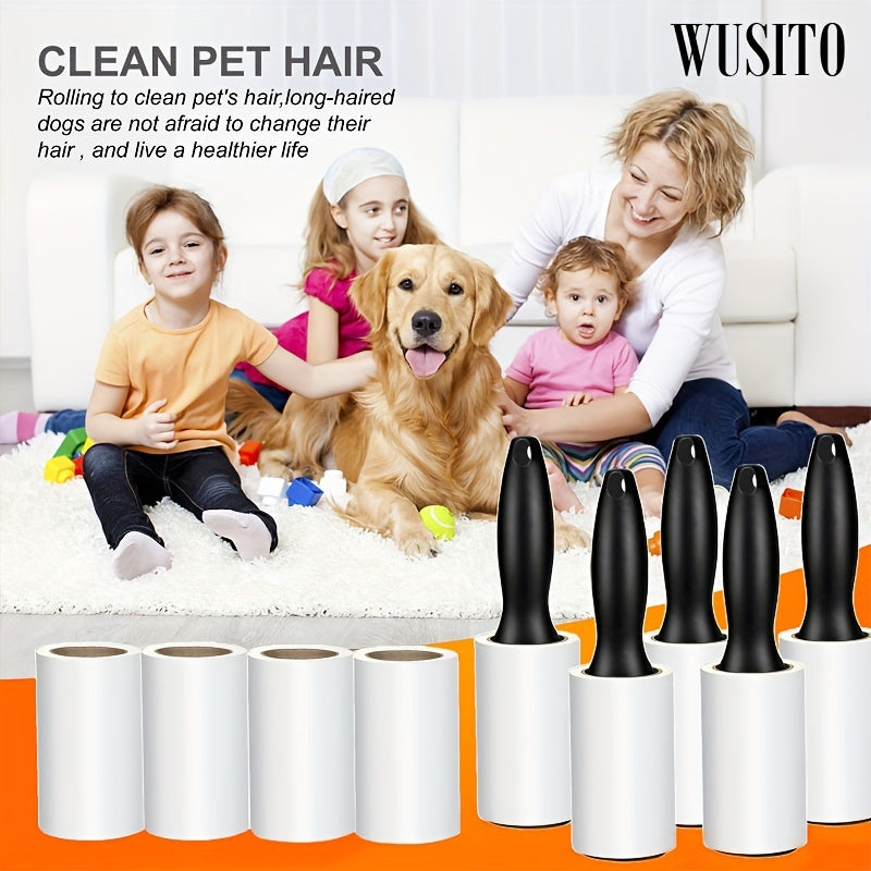 100-Sheet Pet Hair Removal Lint Roller Extra Sticky for Clothes Furniture Carpet