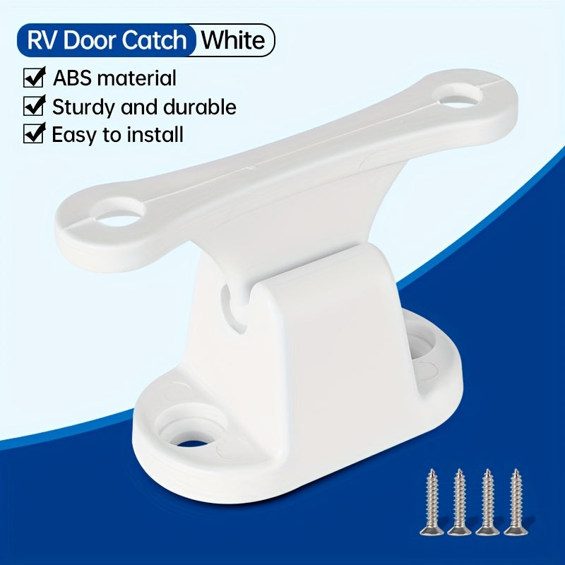 Nylon Door Stopper Set for RVs White T-Shaped Civilian Campers