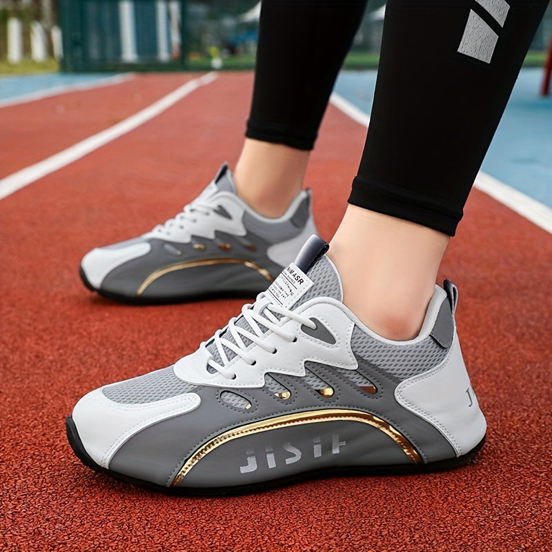 Men's Low Top Casual Sneakers with Lace-Up PU Upper Fabric Lining TPU Sole