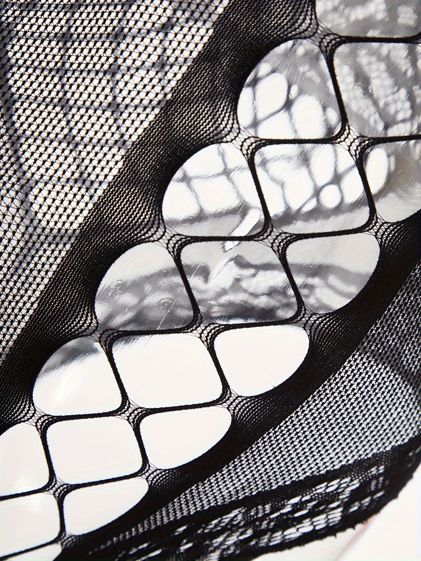 Women’s Fishnet Socks Bodysuit Lingerie for Night Out or Internet Celebrity Style