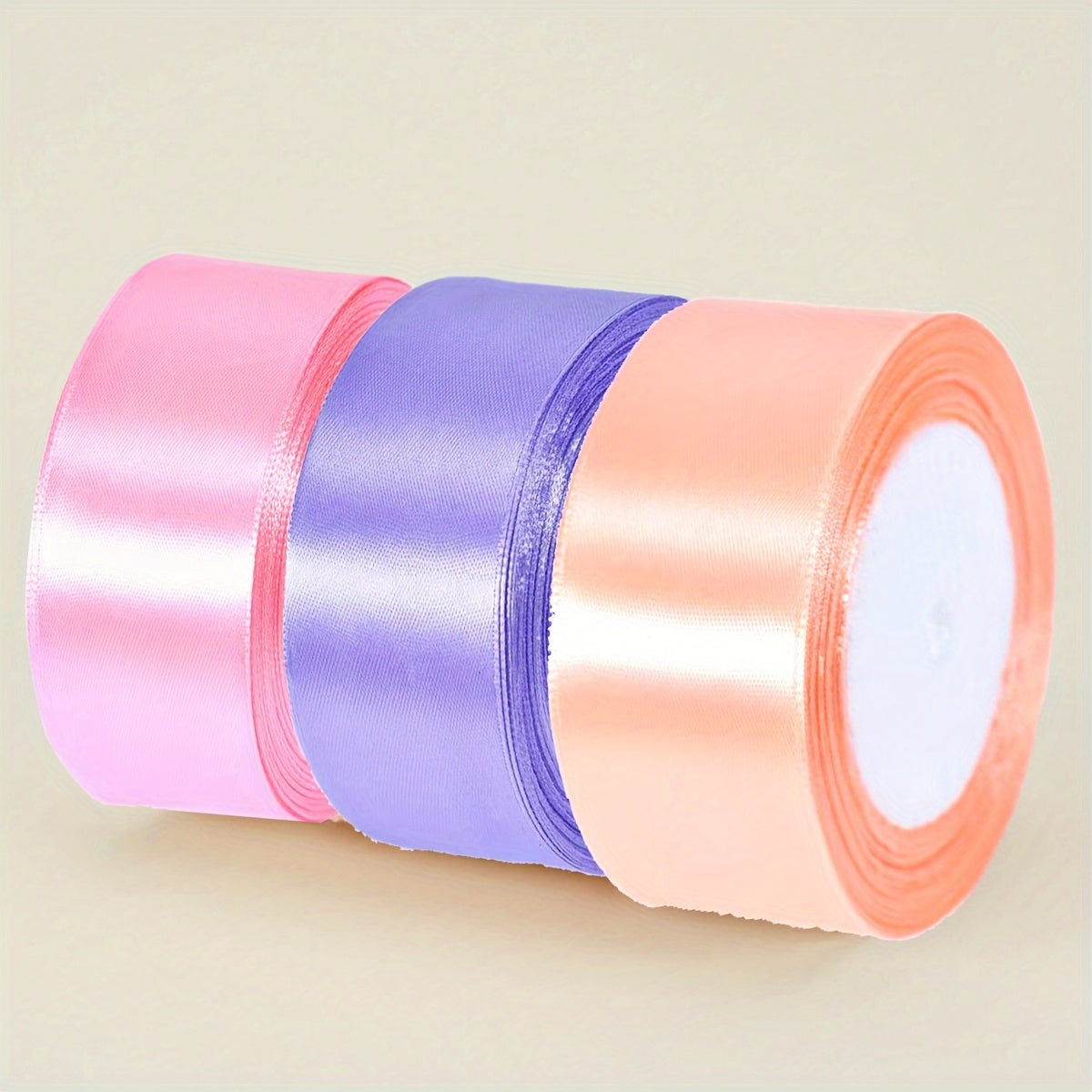 3 piezas de cinta de 4cm de ancho y 22m de largo para envolver regalos, bodas, manualidades DIY