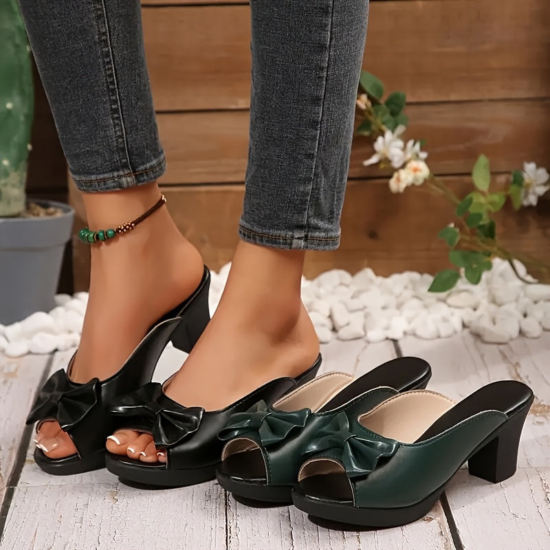 Women's Open Toe Sandals Fashionable Elegant Versatile for Outings and Parties