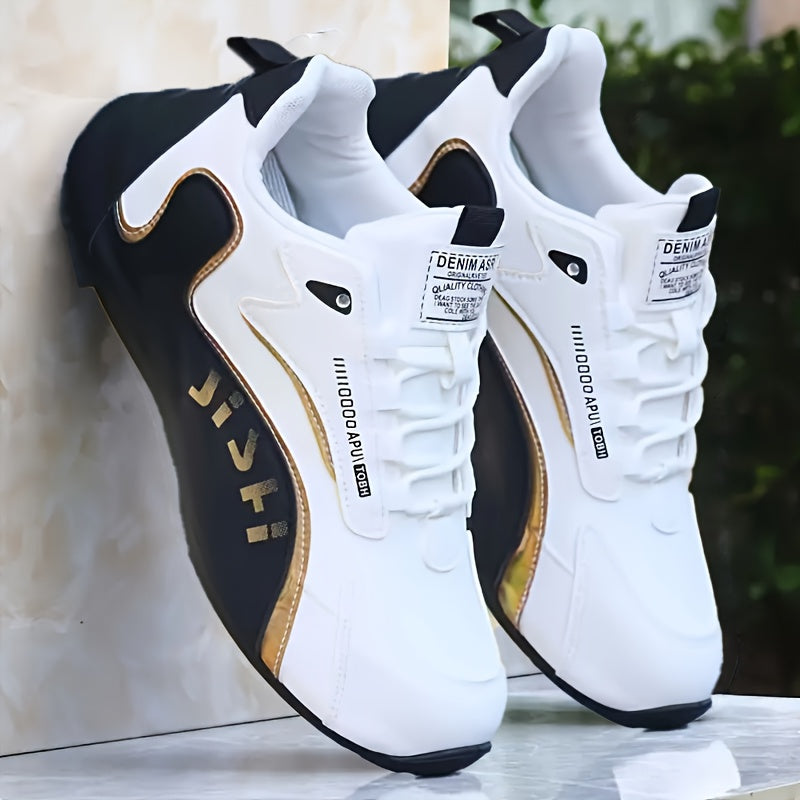 Men's Breathable Mesh Sneakers with PVC Sole and Lace-Up Closure for Casual and Running