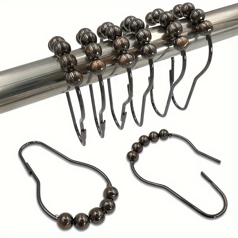 Set of 12 Novelty Stainless Steel Bathroom Hooks for Hanging Towels and Robes