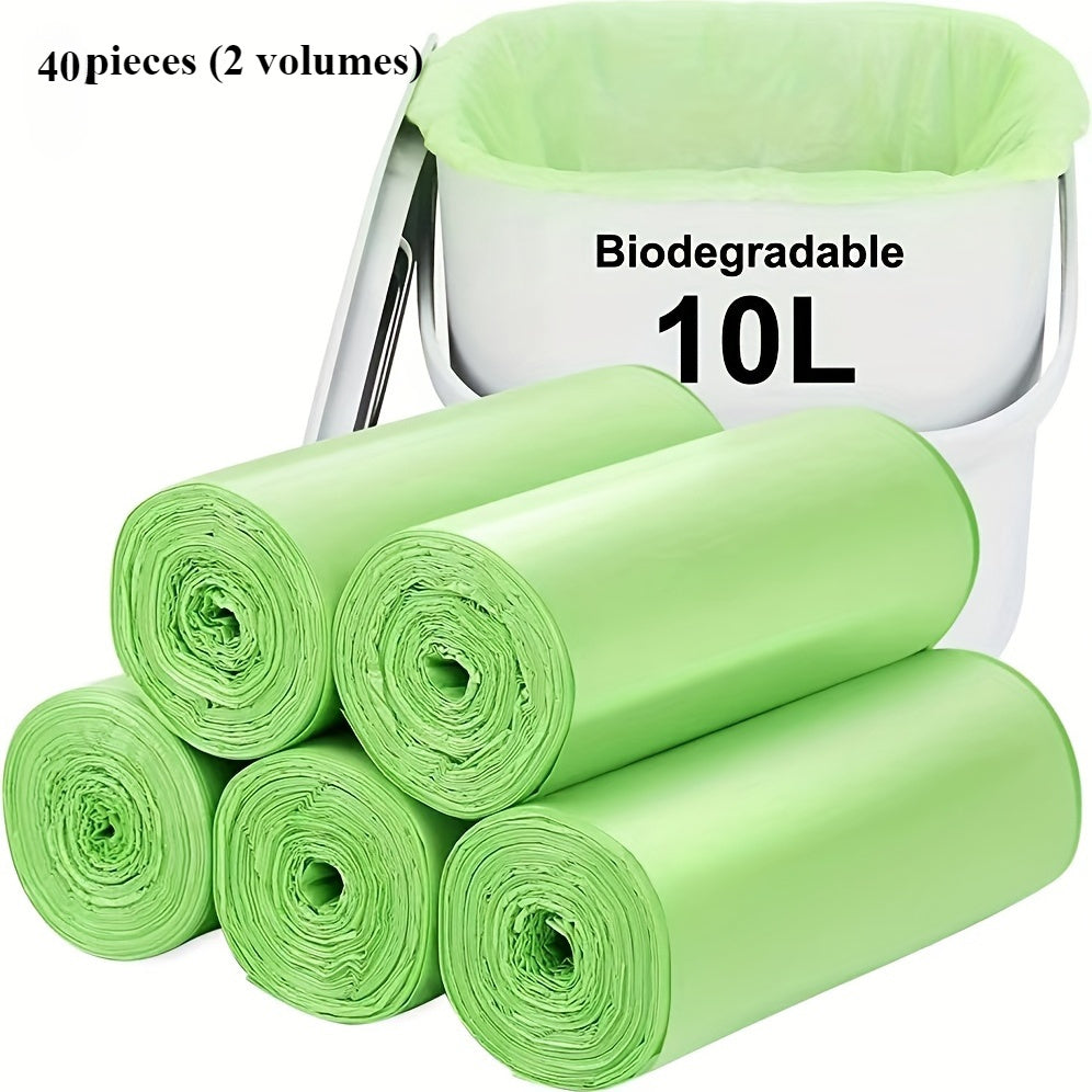 Biodegradable axlat sumkalar 40 ta paket 10L ikki qatlamli ko‘p maqsadli axlat qutilari