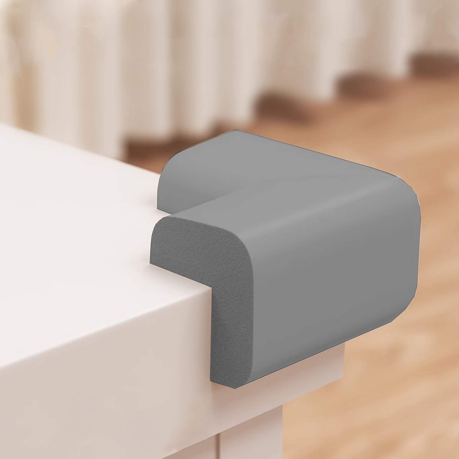 Package of 10 Soft Right Angle Corner Protectors for Chairs and Cabinets