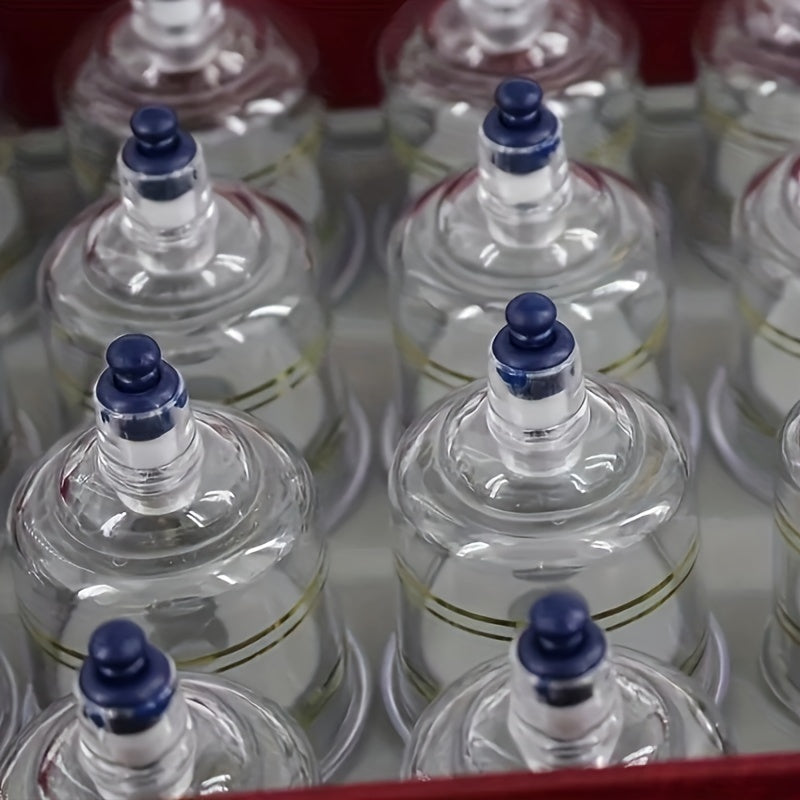 Plastic Cupping Therapy Set for Whole Body Vacuum Cups for Massage and Pain Relief