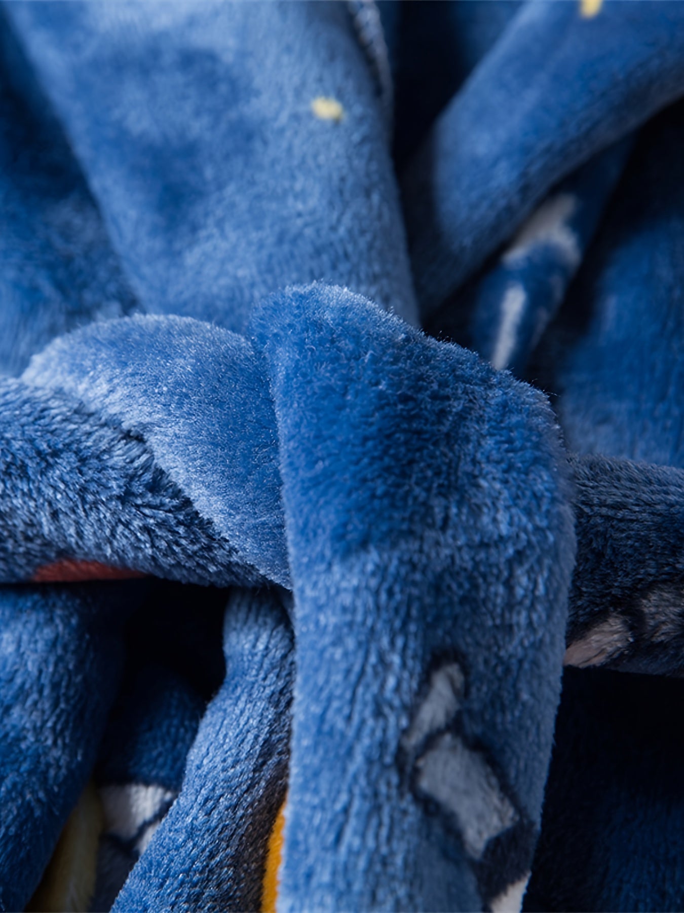 Мужской халат из фланели с капюшоном, с космическим узором и коралловым флисом, домашняя одежда