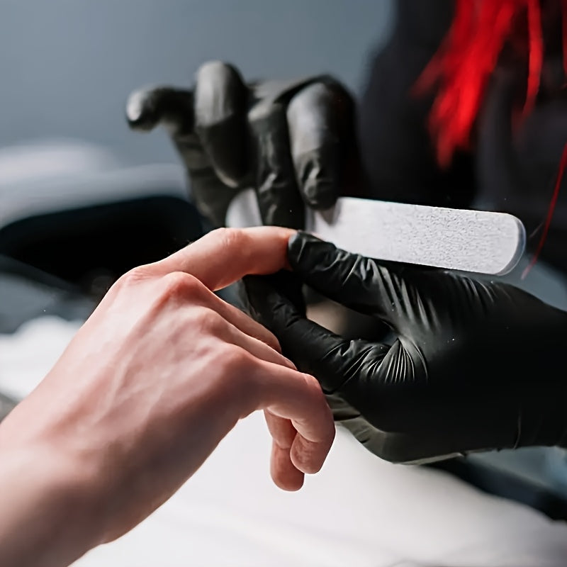 Guantes desechables de nitrilo negro para limpieza de cocina uso doméstico paquete de 20/50/100