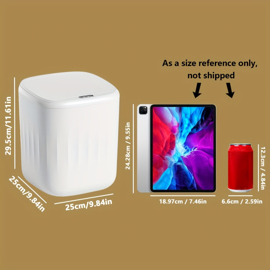 1 шт. Умная безконтактная мусорная корзина с сенсорной технологией, работающая от батареек, 3 режима, идеальна для различных помещений