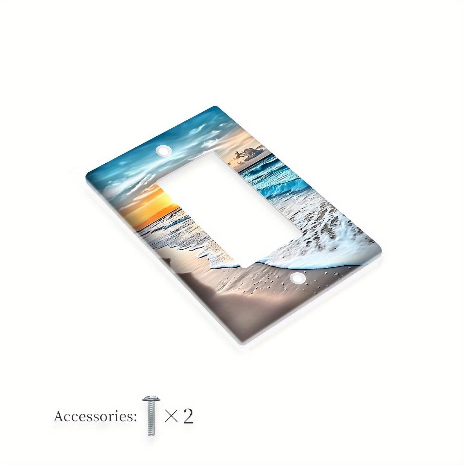 Okean sahnasi o‘chirish plitasi uchun hammom va yotoqxona dekoratsiyasi changga qarshi oson o‘rnatish