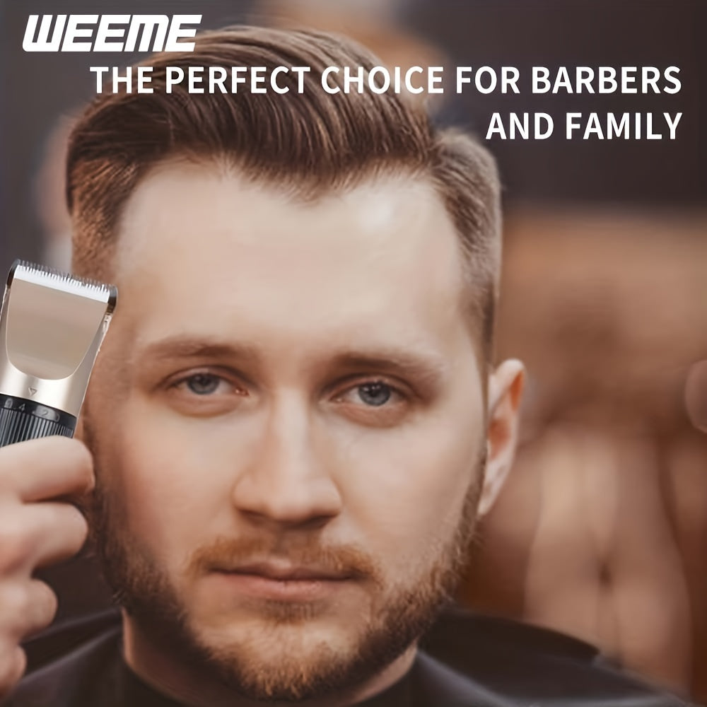 Беспроводной USB перезаряжаемый триммер для волос для мужчин с ограничительным гребнем и точной стрижкой