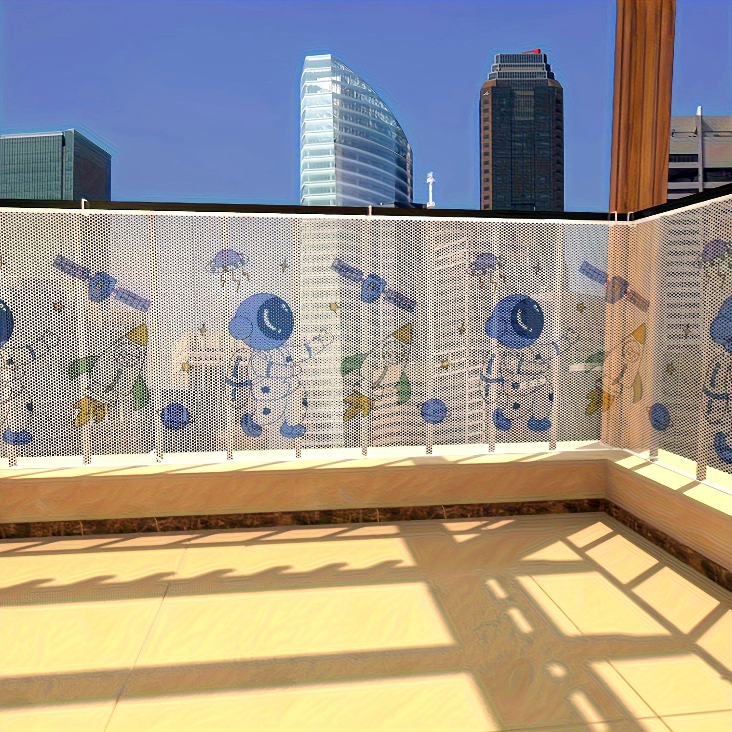 Baby Safety Gate Mesh Guard for Stairs and Balcony Thick Rail Net Child Safety Barrier