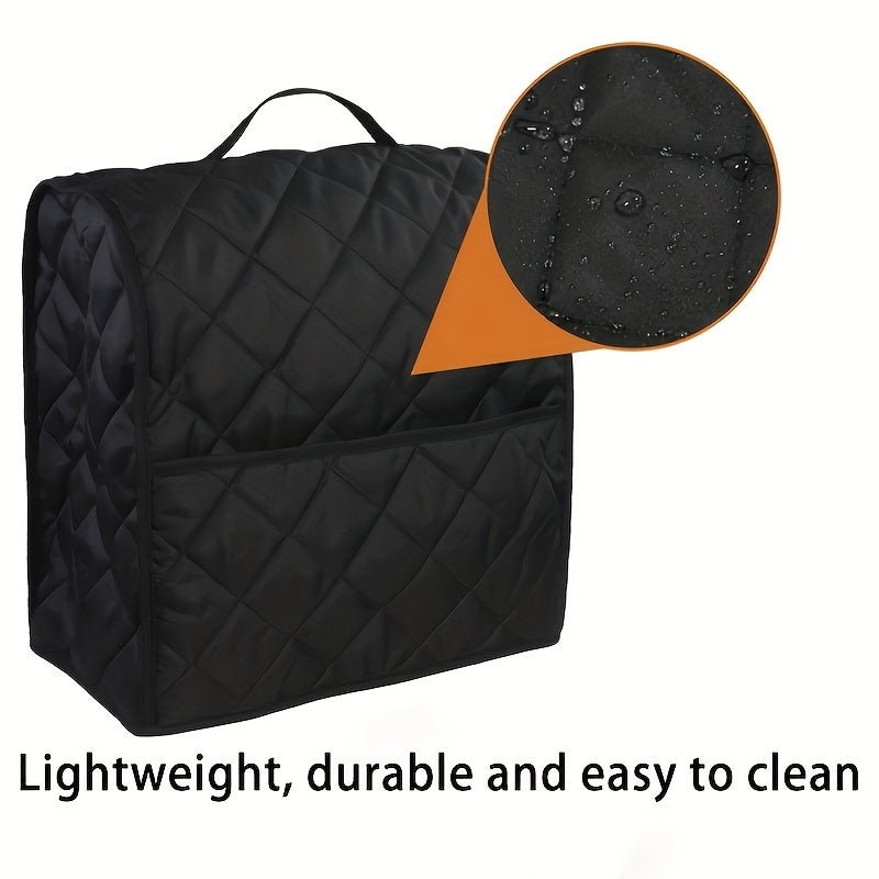Dust Cover for Stand Mixer with Accessory Pockets, Quilted, Fits 4.5-5 Quart