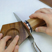 Oshxona pichog'ini silliqlash uchun to'plam, olmos va keramika toshlari bilan po'lat pichoq uchun