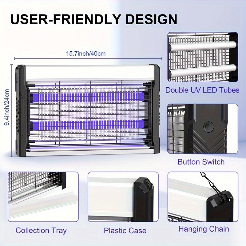 Indoor Outdoor Mosquito Trap Lamp ABS Quiet Insect Control Fly Killer