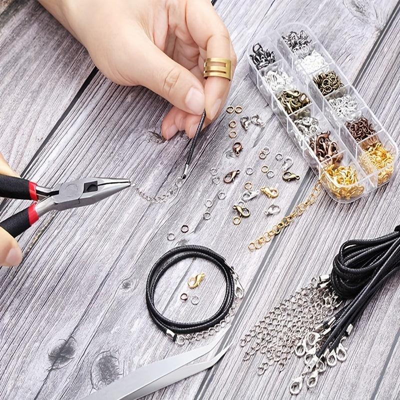 Set of Jewelry Findings Lobster Clasps Jump Rings for Bracelets and Necklaces