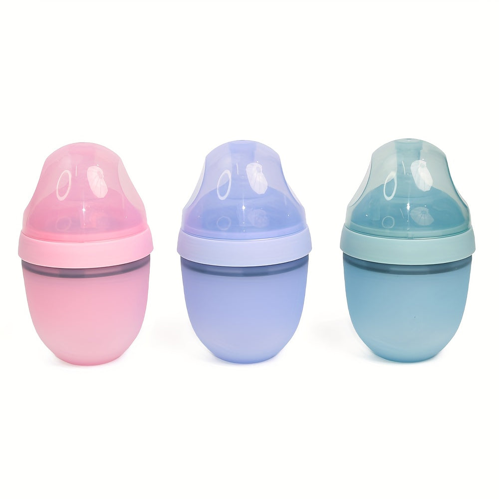 150ml Silicone Baby Feeding Bottle Wide Bore No Handle for Infants 0-36 Months