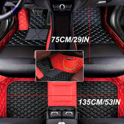 Custom PU Leather Car 3D Foot Mats All-Weather Wear-Resistant Interior Accessories
