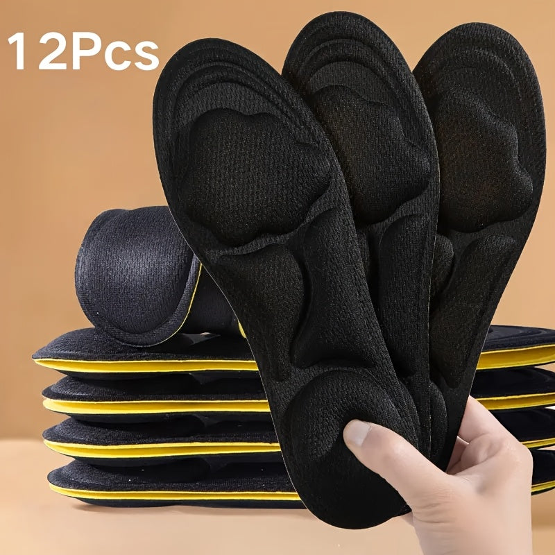 Women Breathable Comfortable Shoe Insoles 6 Pairs for High Heels Sports