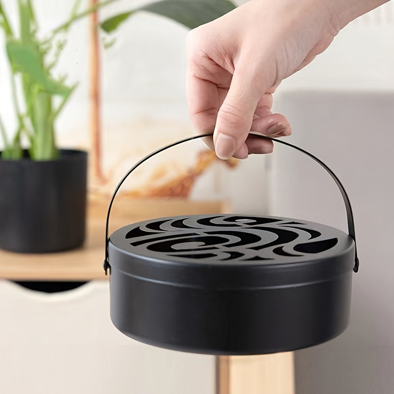 Mosquito Incense Coil Holder Metal Swirl Design for Indoor Outdoor Use