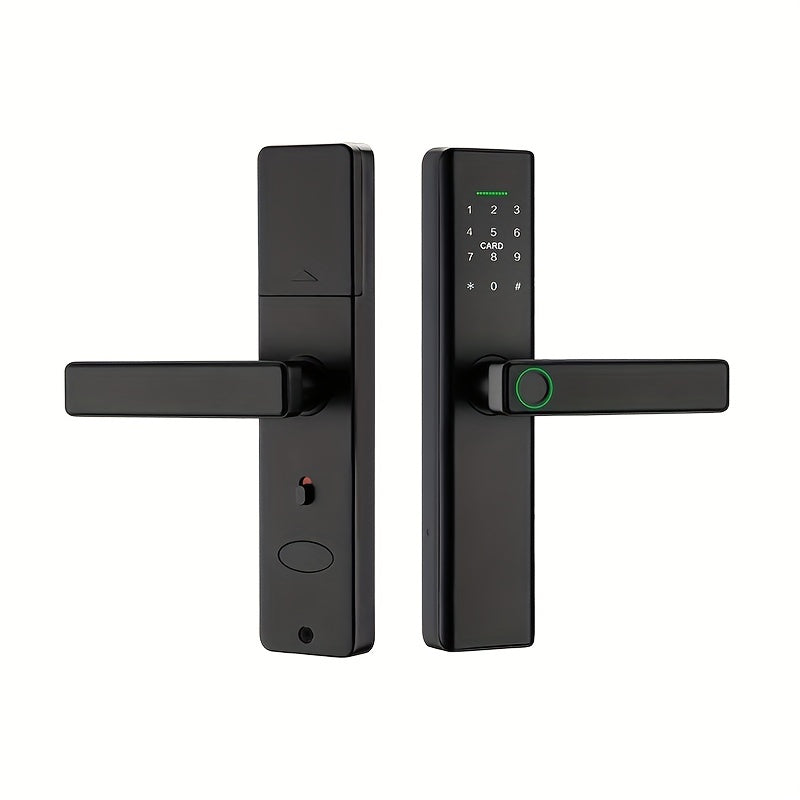 Bir nechta kirish variantlari (Parol, Kartochka, Barmoq izi, Kalit) va TT App/Tuya App qo'llab-quvvatlaydigan Wifi Elektron Qulfi.