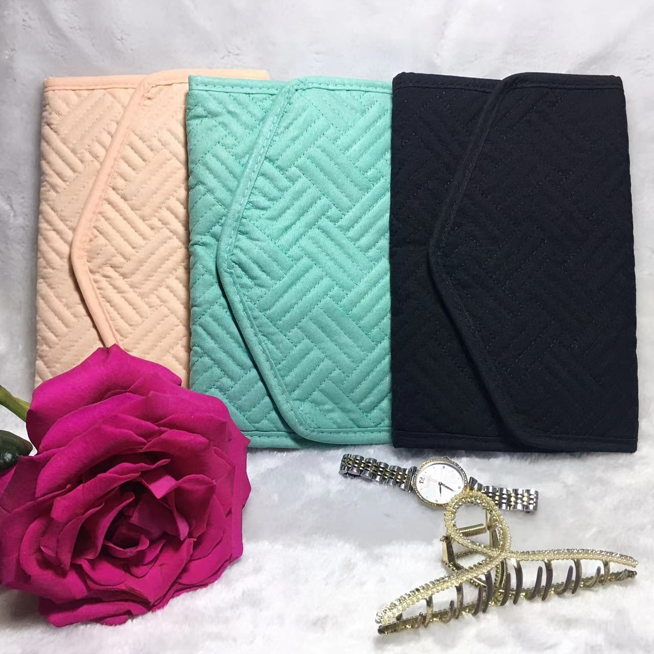 Suv o'tkazmaydigan sayohat uchun zargarlik buyumlarini saqlash sumkasi, yig'iladigan, portativ tashkilotchi