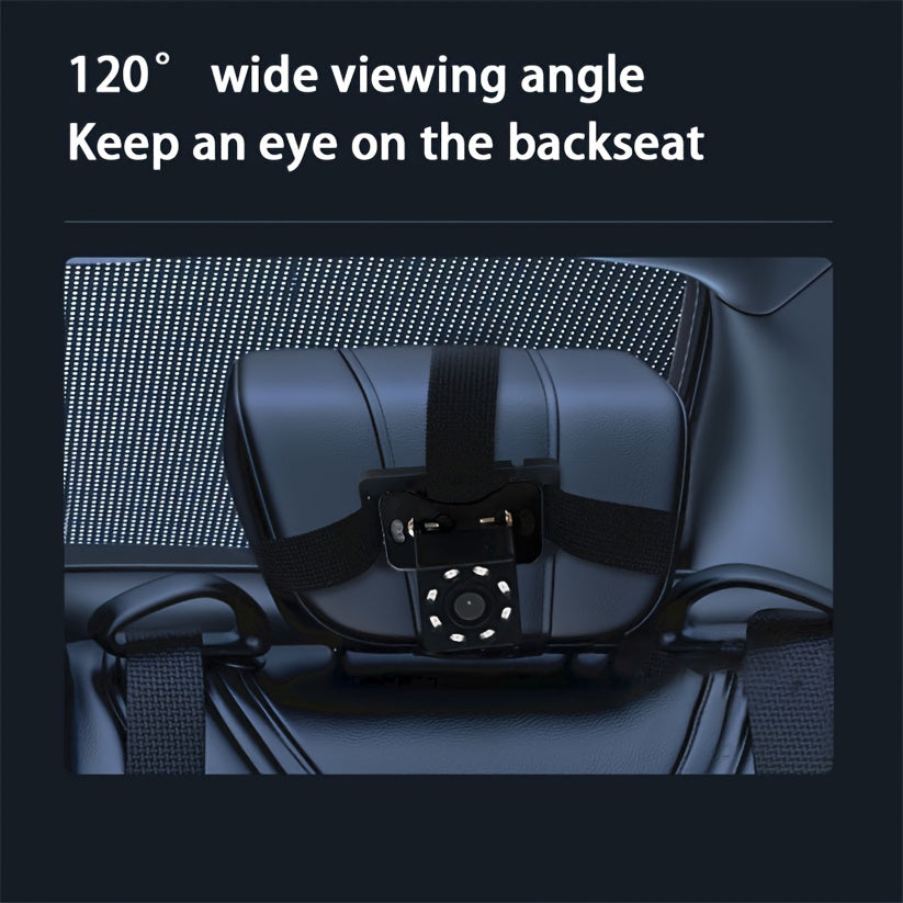 Car Night Vision Camera with 10.92cm Foldable 480p Monitor