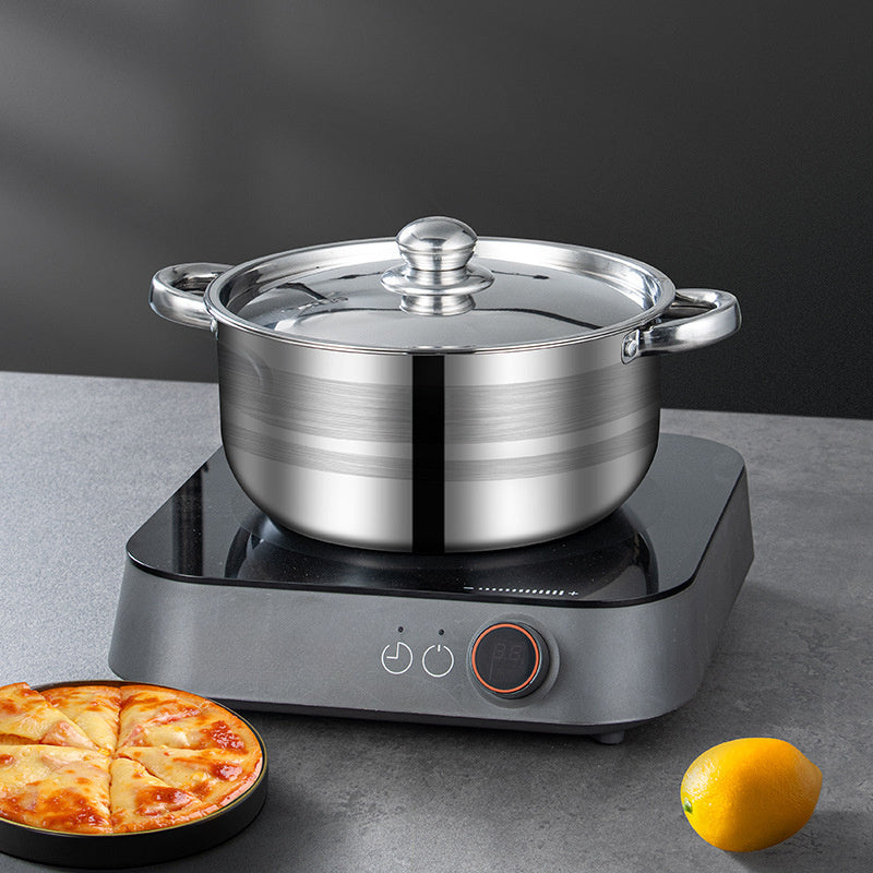 Juego de utensilios de cocina de acero inoxidable de 8 piezas con gran capacidad y diseño fácil de limpiar